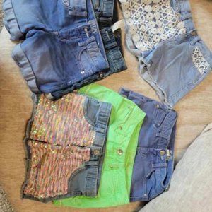 Justice Jean Shorts -Size 10 - (8 Lot) Pls see description